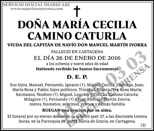 María Cecilia Camino Caturla